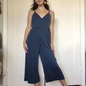 Blue Wide-Leg Jumpsuit